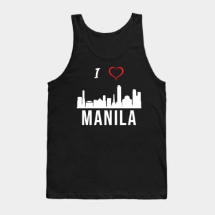 I love Manila Skyline Filipino Culture Philippines Tank Top